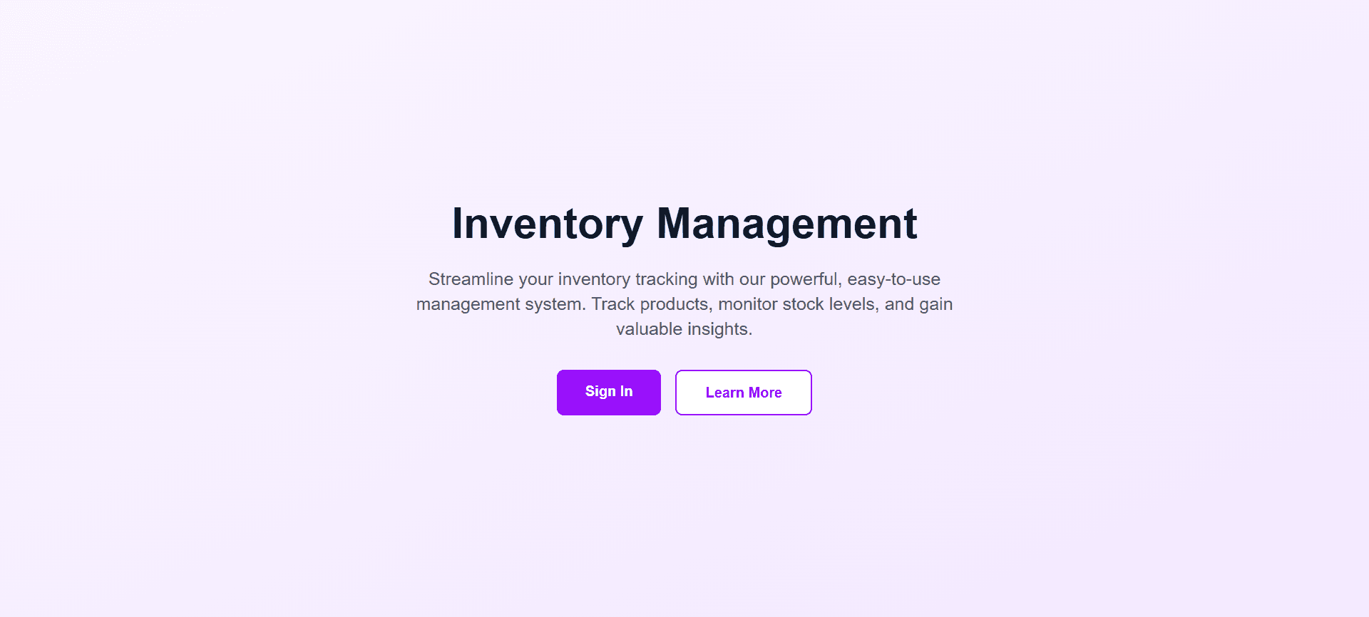 Inventory Management App preview 1